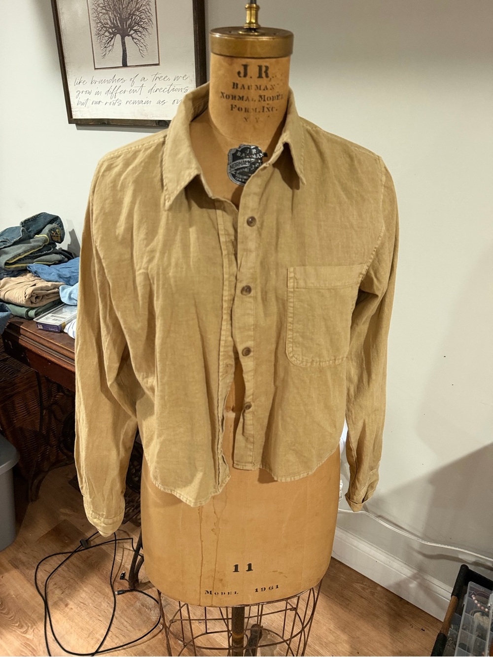 Universal Thread Lightweight Men's Shirt Jacket in Tan